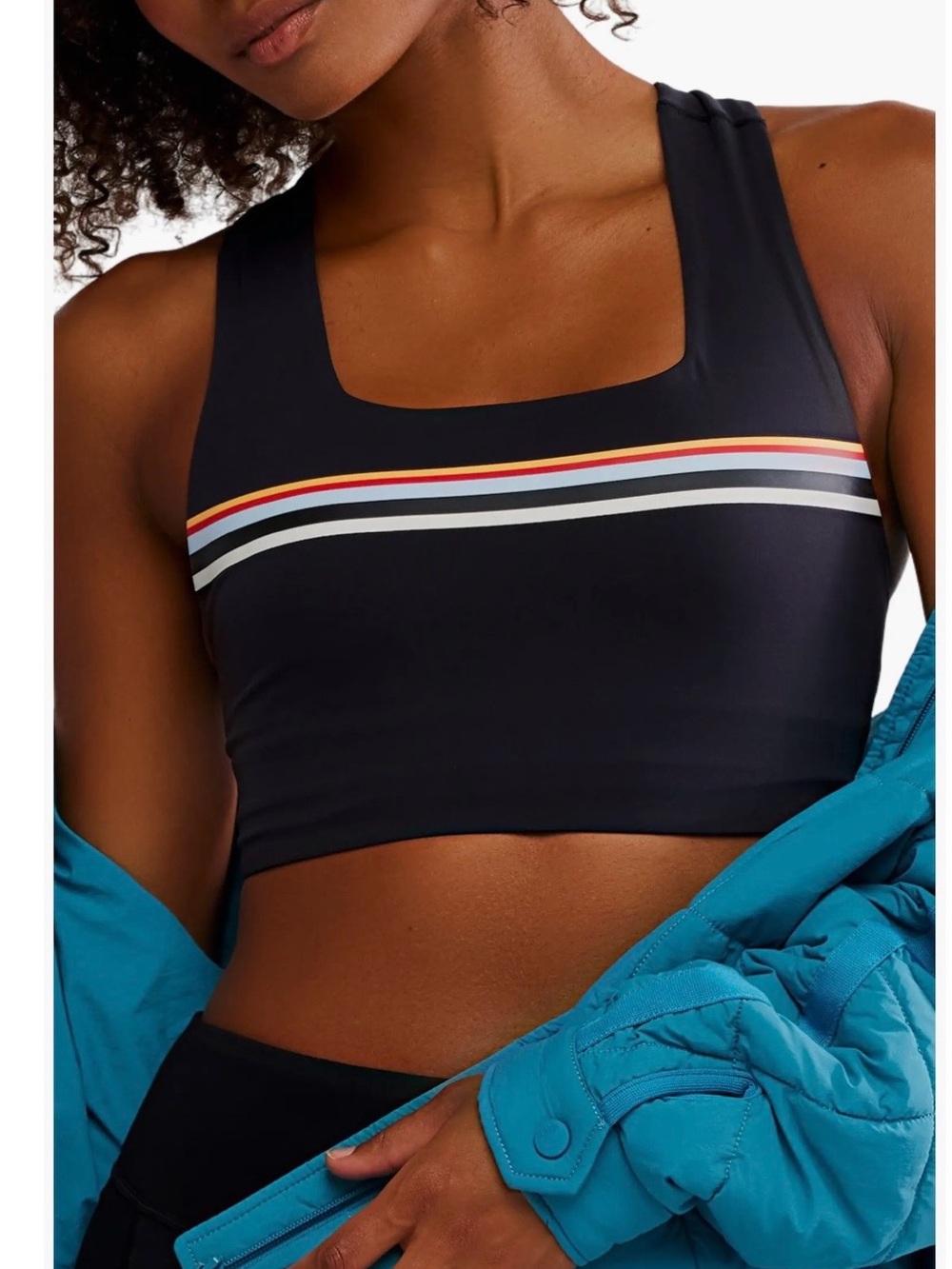 Free People Win Win Printed Sports Bra